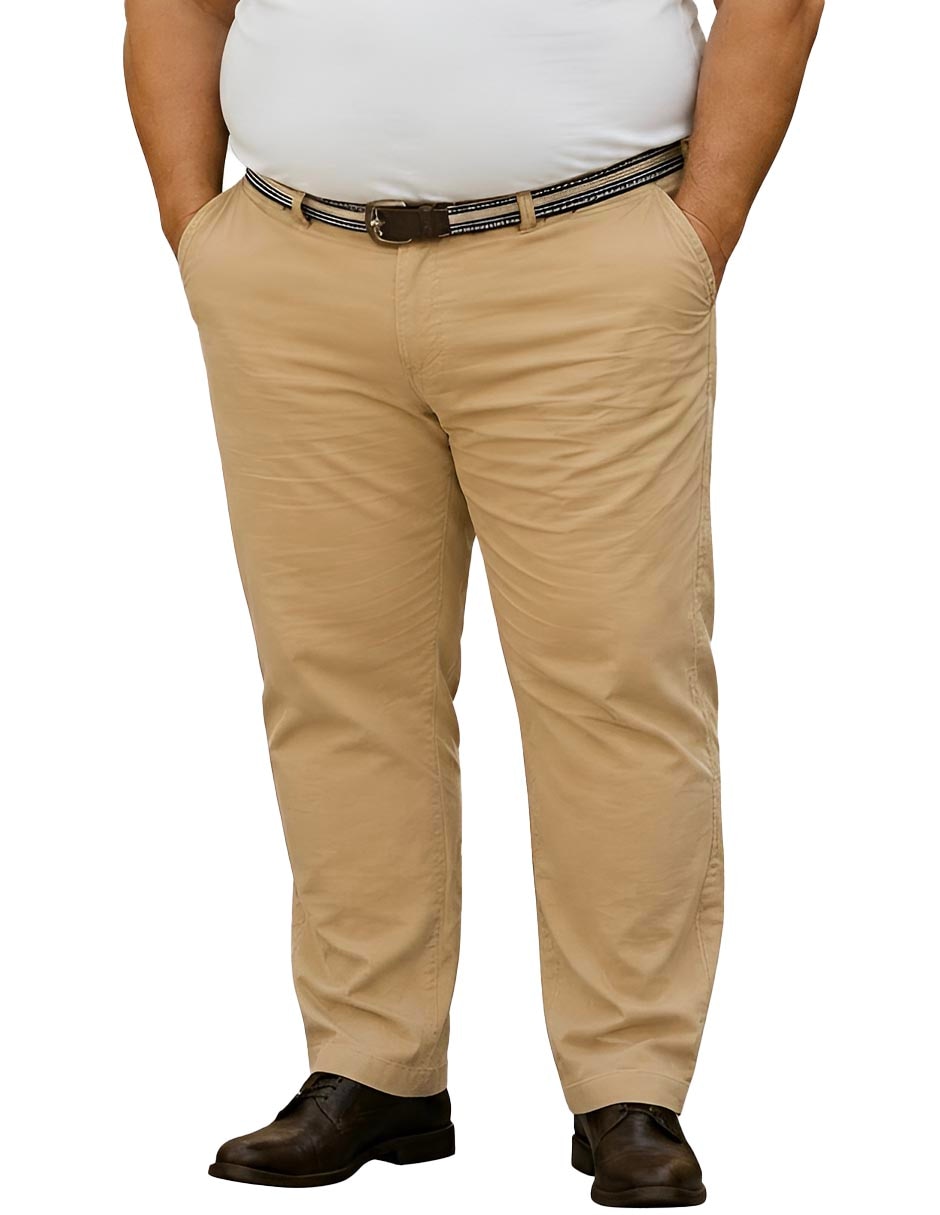 Pantalón casual chino recto de algodón para hombre Pantalón casual chino recto de algodón para hombre